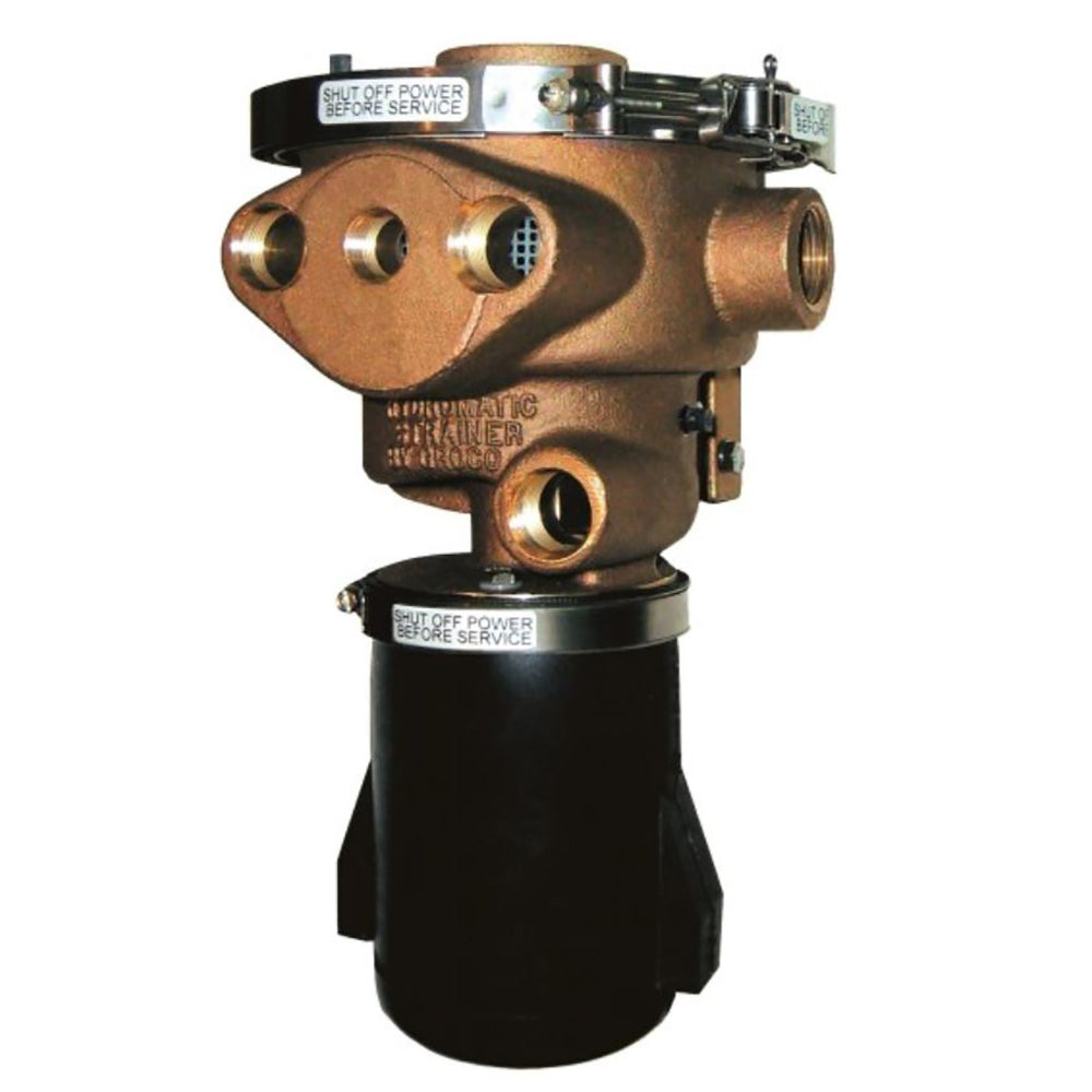 GROCO 1-1/2" Inlet Hydromatic Self-Cleaning Strainer - 12V - Skoutley Outdoors LLC