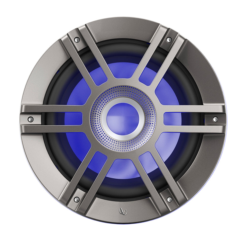 Infinity 10" Marine RGB Kappa Series Speakers - Titanium/Gunmetal - Skoutley Outdoors LLC