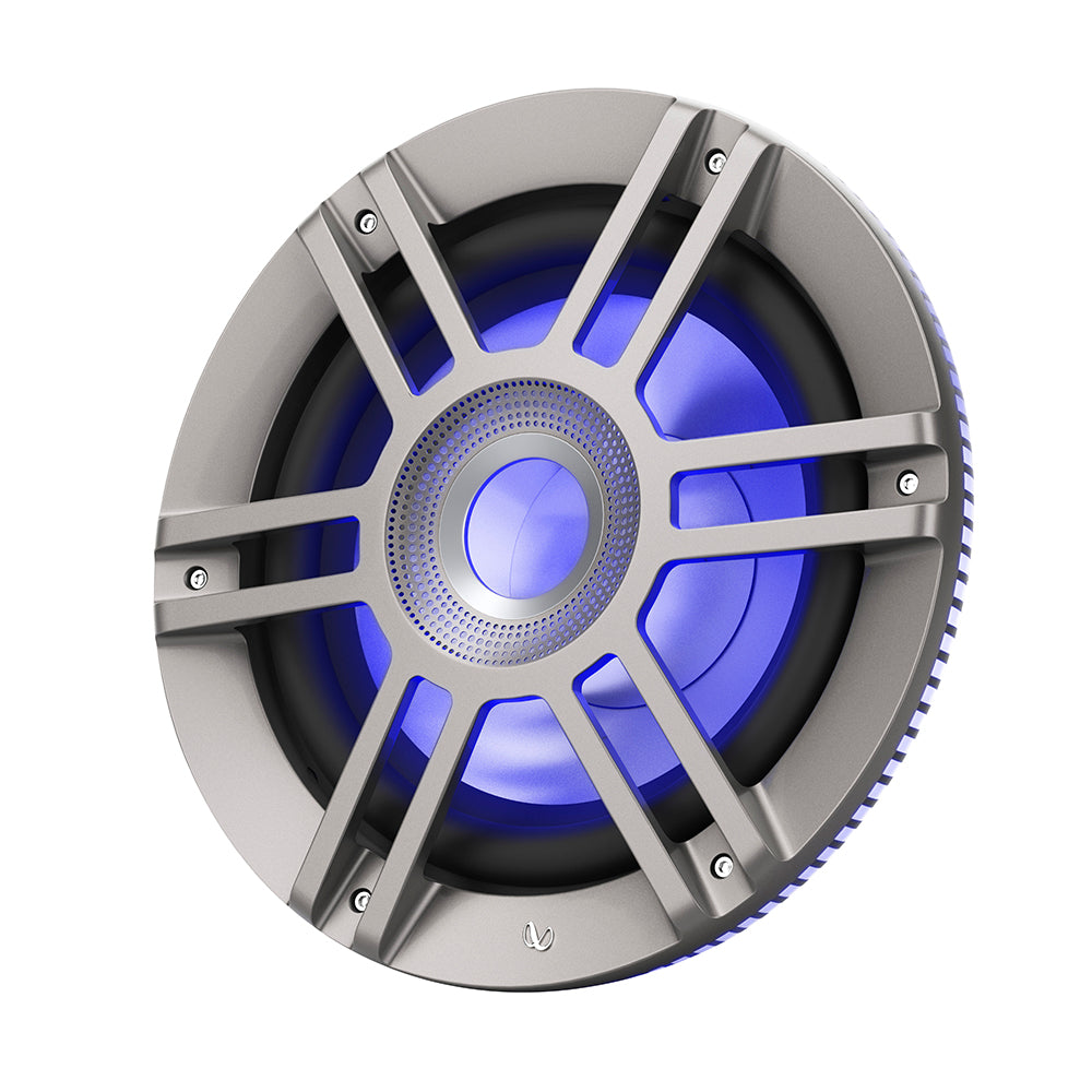 Infinity 10" Marine RGB Kappa Series Speakers - Titanium/Gunmetal - Skoutley Outdoors LLC