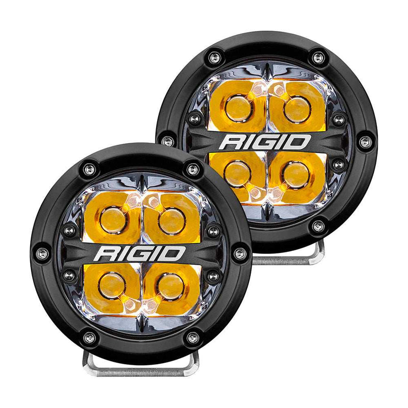 Load image into Gallery viewer, RIGID Industries 360-Series 4" LED Off-Road Spot Beam w/Amber Backlight - Black Housing - Skoutley Outdoors LLC