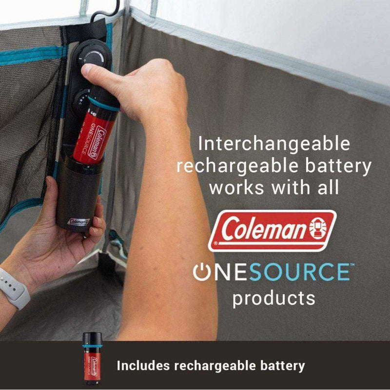 Load image into Gallery viewer, Coleman OneSource Rechargeable 4-Person Camping Dome Tent w/Airflow System & LED Lighting - Skoutley Outdoors LLC