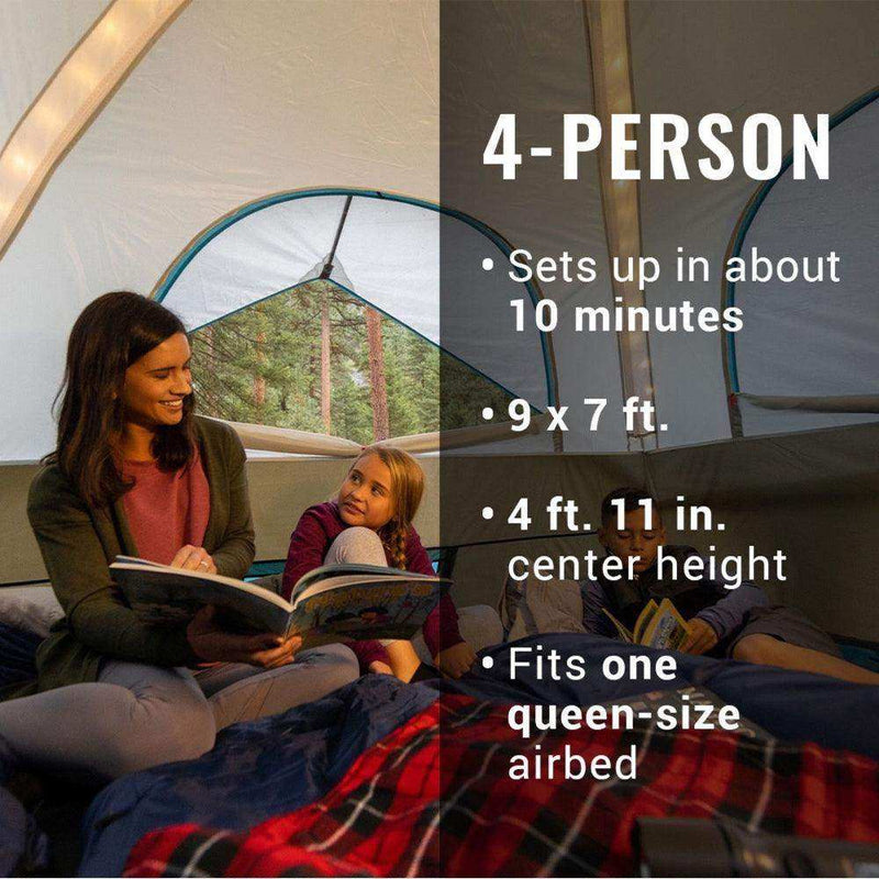 Load image into Gallery viewer, Coleman OneSource Rechargeable 4-Person Camping Dome Tent w/Airflow System & LED Lighting - Skoutley Outdoors LLC