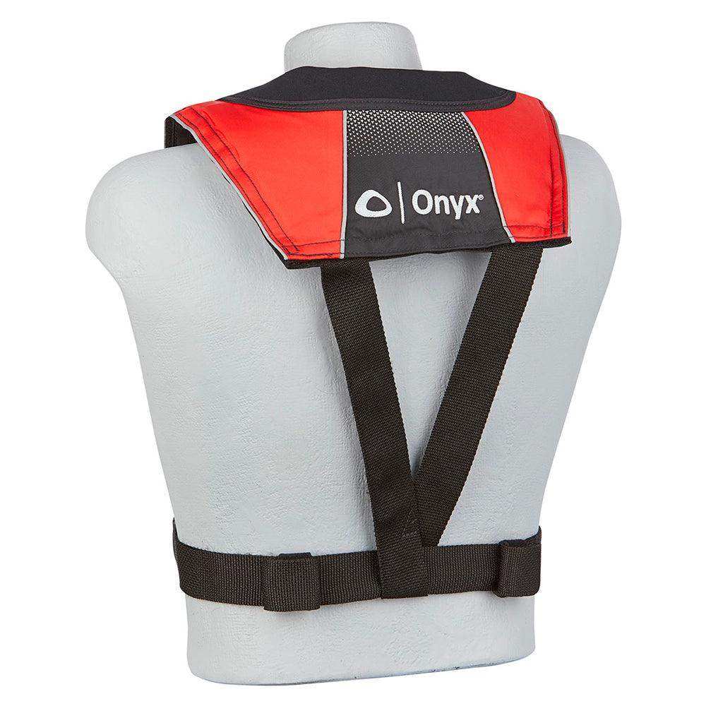Onyx A/M-24 Series All Clear Automatic/Manual Inflatable Life Jacket - Black/Red - Adult - Skoutley Outdoors LLC