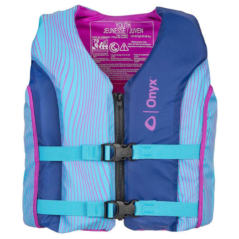 Load image into Gallery viewer, Onyx Shoal All Adventure Youth Paddle & Water Sports Life Jacket - Blue - Skoutley Outdoors LLC