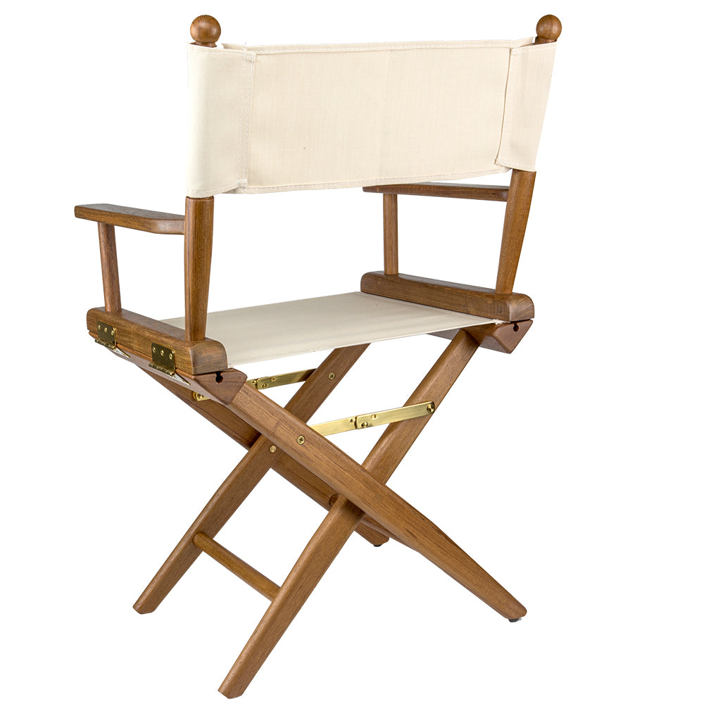 Whitecap Director's Chair w/Natural Seat Covers - Teak - Skoutley Outdoors LLC