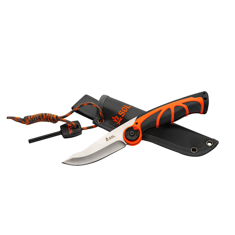 Load image into Gallery viewer, S.O.L. Survive Outdoors Longer Stoke Pivot Knife & Saw