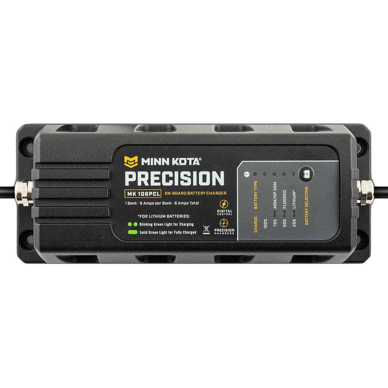 Load image into Gallery viewer, Minn Kota On-Board Precision Charger MK-106 PCL 1 Bank x 6 AMP LI Optimized Charger - Skoutley Outdoors LLC