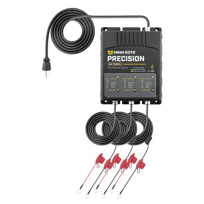 Load image into Gallery viewer, Minn Kota On-Board Precision Charger MK-318 PCL 3 Bank x 6 AMP LI Optimized Charger - Skoutley Outdoors LLC