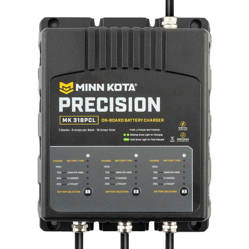 Load image into Gallery viewer, Minn Kota On-Board Precision Charger MK-318 PCL 3 Bank x 6 AMP LI Optimized Charger - Skoutley Outdoors LLC
