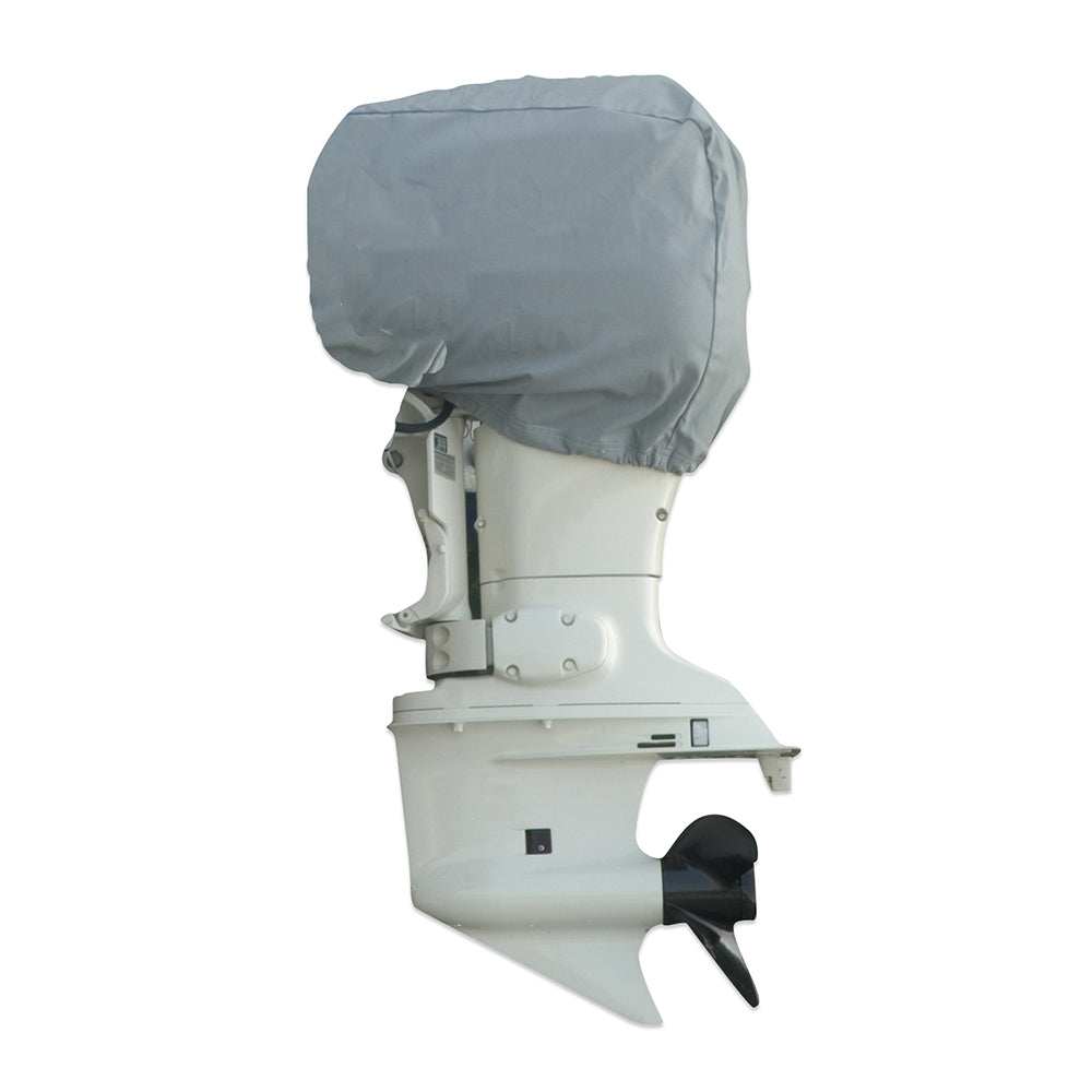 Carver Sun-DURA® 40-70 HP Universal Motor Cover - 25"L x 18"H x 15"W - Grey - Skoutley Outdoors LLC