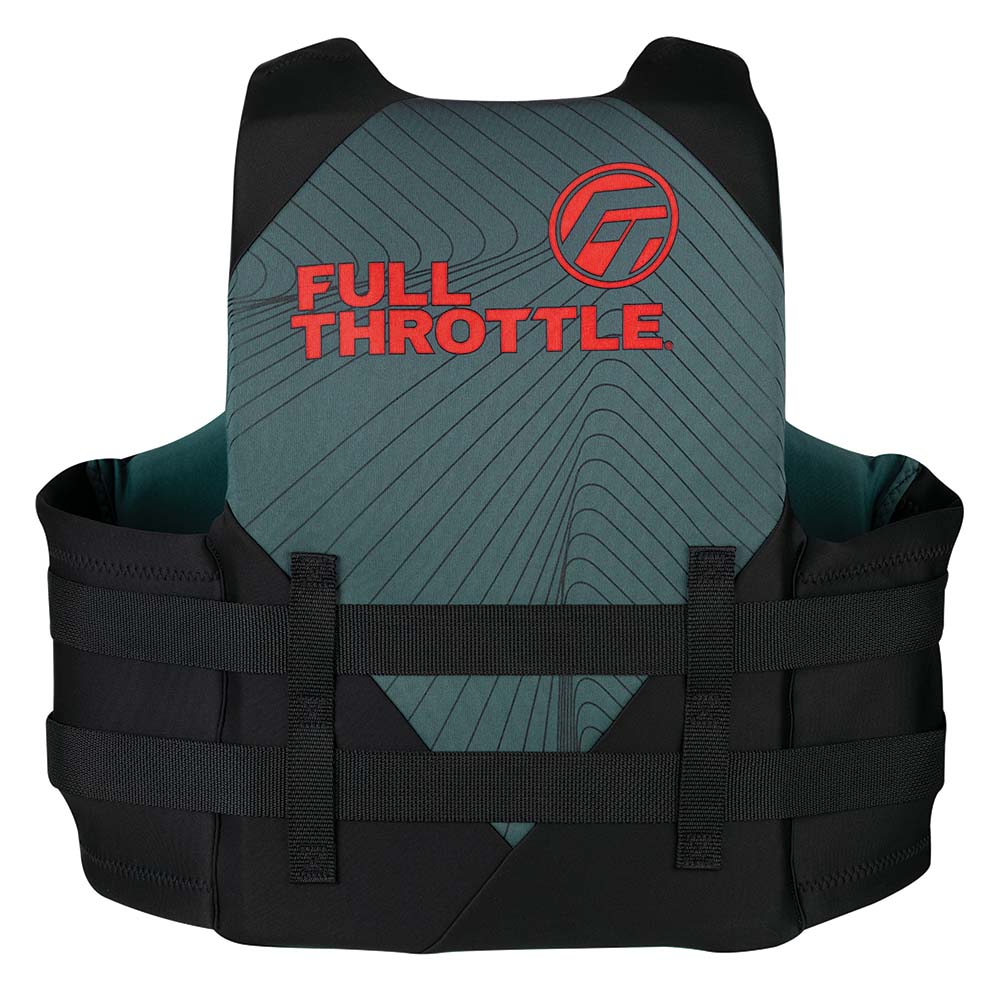 Full Throttle Adult Rapid-Dry Life Jacket - L/XL - Grey/Black - Skoutley Outdoors LLC