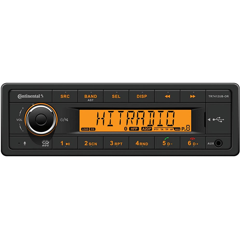 Continental Stereo w/AM/FM/BT/USB - Harness Included - 12V - Skoutley Outdoors LLC