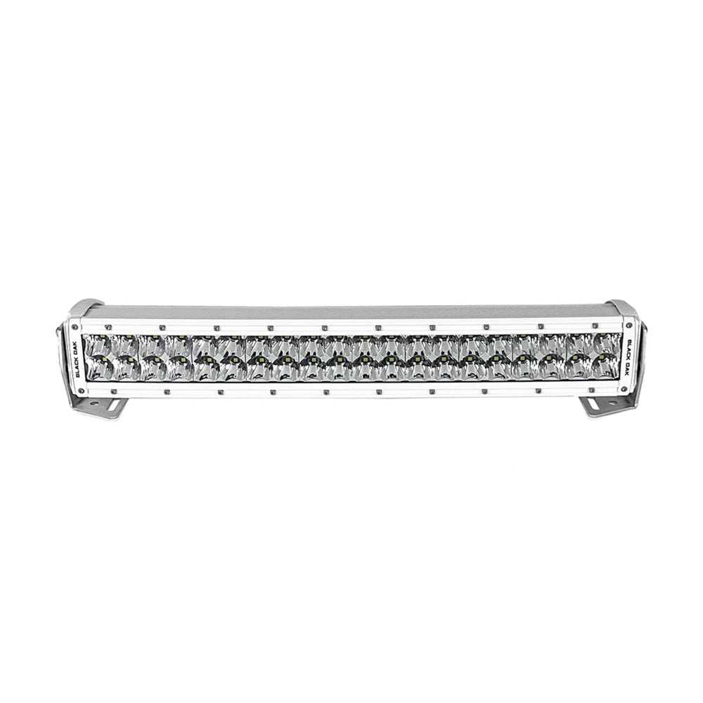 Black Oak Pro Series 3.0 Curved Double Row 20" LED Light Bar - Combo Optics - White Housing - Skoutley Outdoors LLC