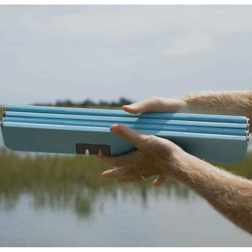 Toadfish XL Stowaway Folding Cutting Board w/Built-In Knife Sharpener - Teal - Skoutley Outdoors LLC