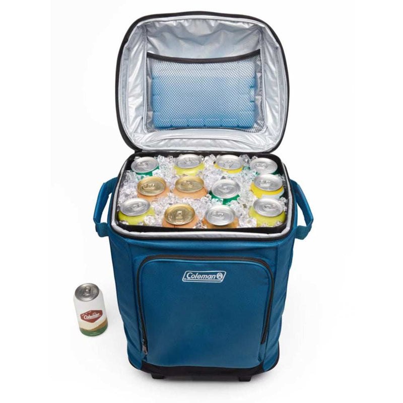 Load image into Gallery viewer, Coleman CHILLER™ 42-Can Soft-Sided Portable Cooler w/Wheels - Deep Ocean - Skoutley Outdoors LLC