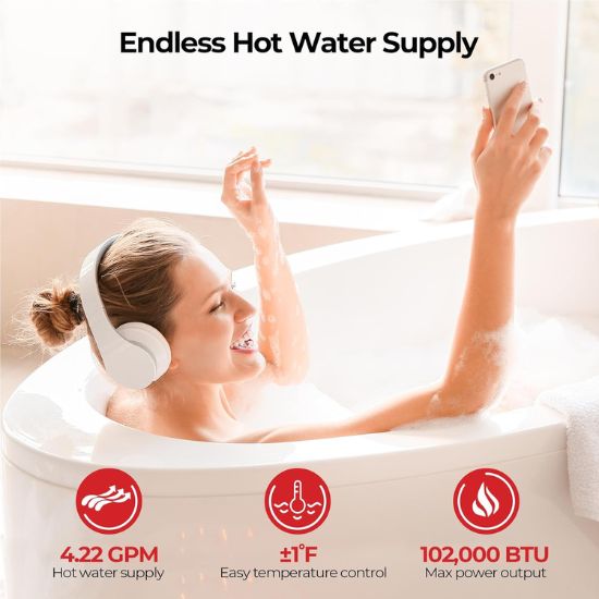 Load image into Gallery viewer, Camplux Climatech 3 Indoor Gas Tankless Water Heater 102,000 BTU