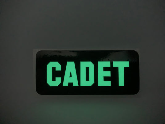 CADET REFLECTIVE GLOW IN THE DARK HELMET DECAL