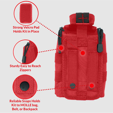 Load image into Gallery viewer, Premium Tactical IFAK Kit w Rip-Away Velcro, SOF Tourniquet & CELOX