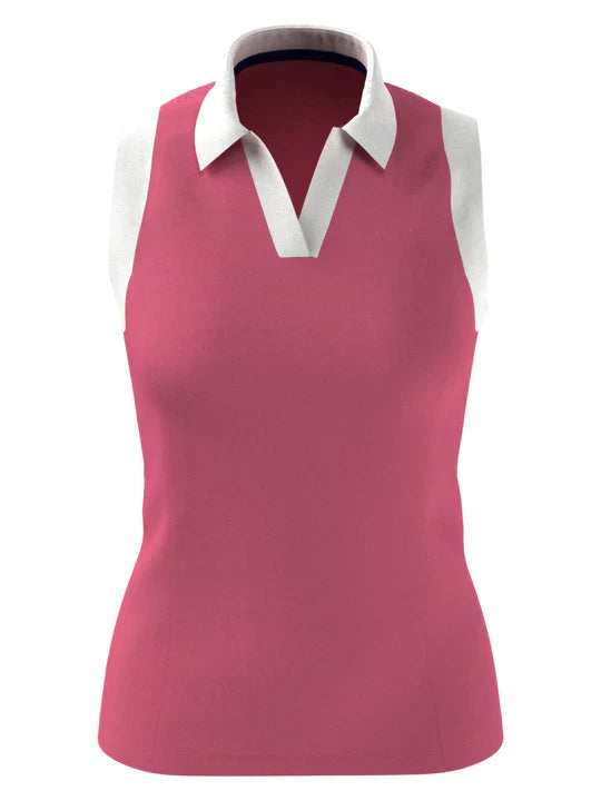 Load image into Gallery viewer, Callaway Womens Color Block V-Placket Golf Polo