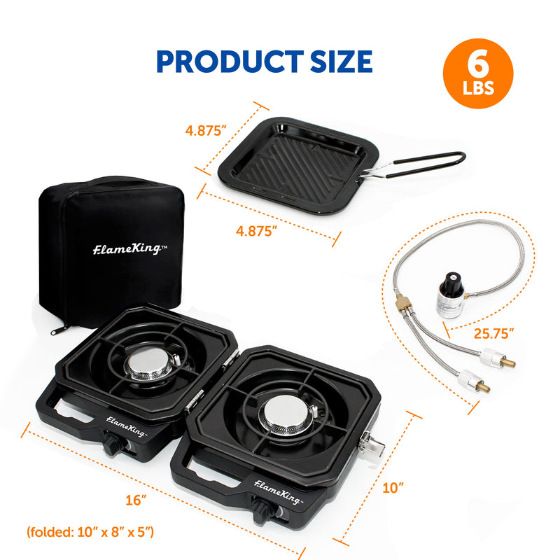 Load image into Gallery viewer, Flame King Portable Propane Campact Cooker™