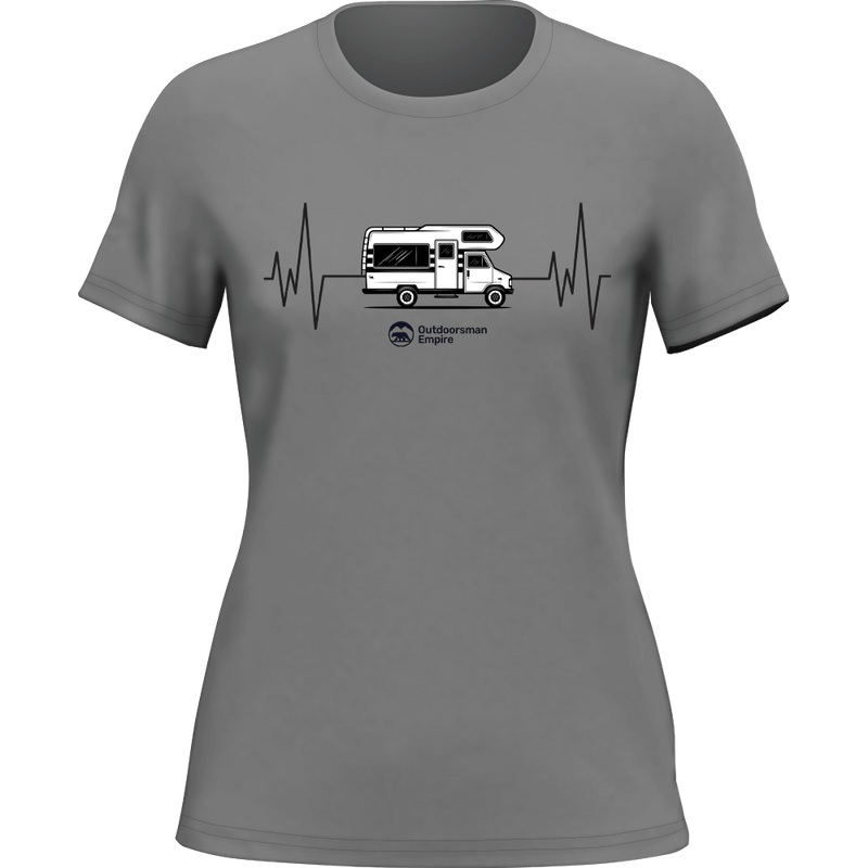 Load image into Gallery viewer, Camping Cardiogram T-Shirt for Women