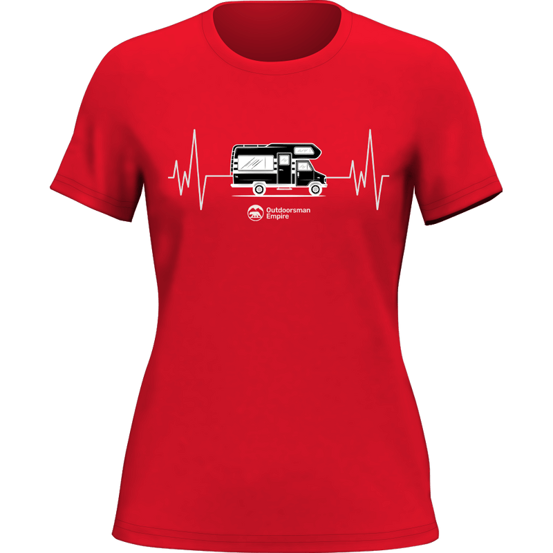 Load image into Gallery viewer, Camping Cardiogram T-Shirt for Women