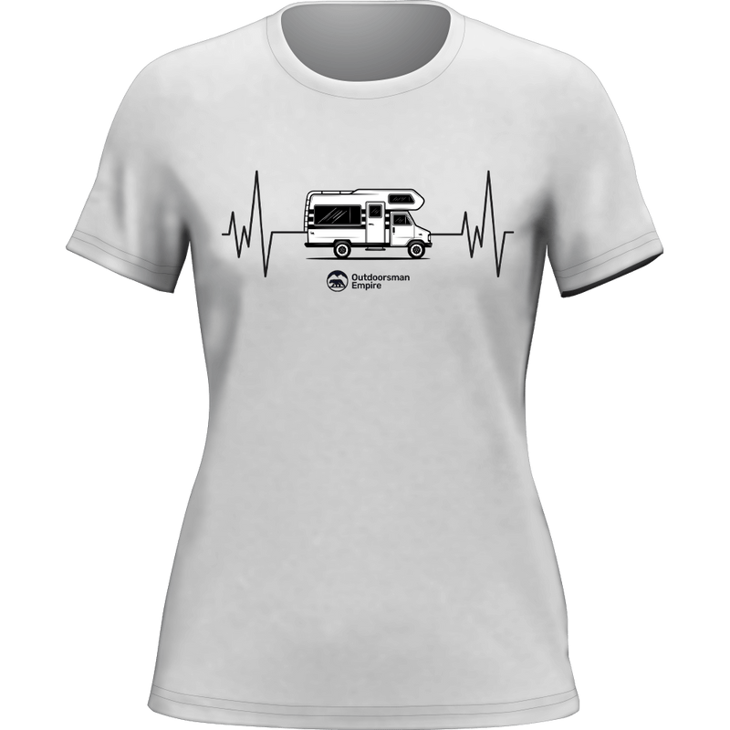 Load image into Gallery viewer, Camping Cardiogram T-Shirt for Women