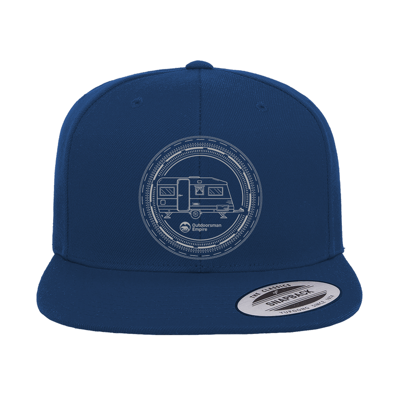 Load image into Gallery viewer, Camping Kaleidoscope Embroidered Flat Bill Cap