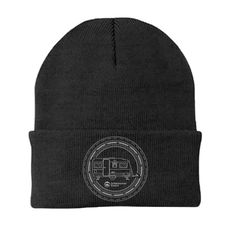 Load image into Gallery viewer, Camping Kaleidoscope Embroidered Beanie