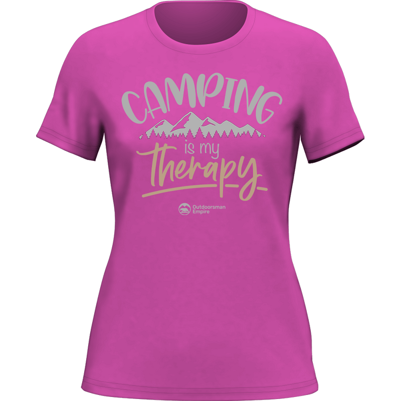 Load image into Gallery viewer, Camping Is My Therapy T-Shirt for Women