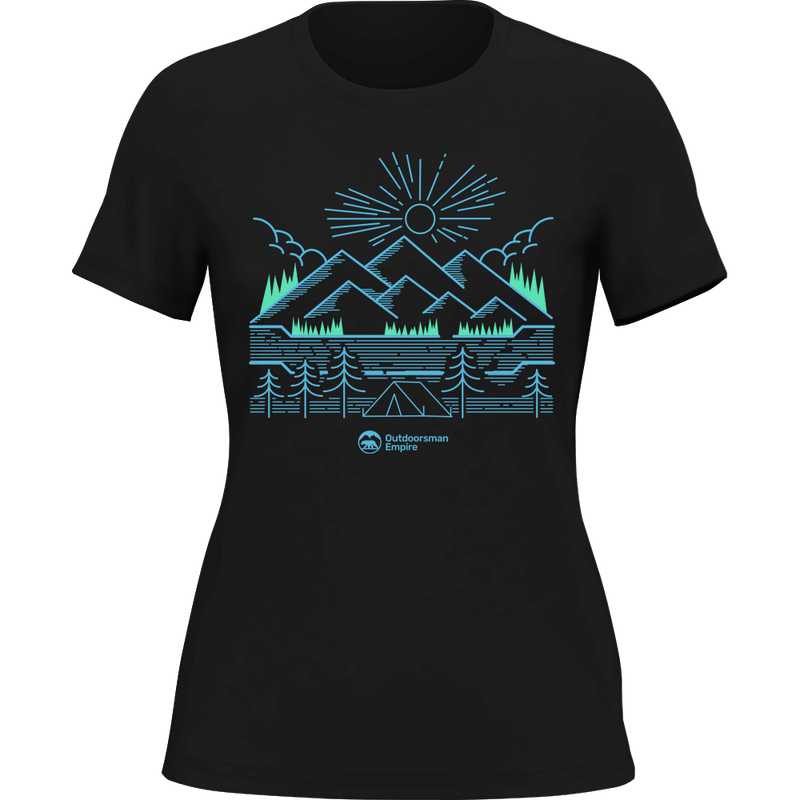 Load image into Gallery viewer, Camping Lines T-Shirt for Women
