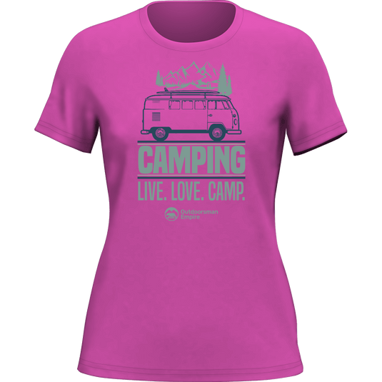 Camping Live Love Camp T-Shirt for Women