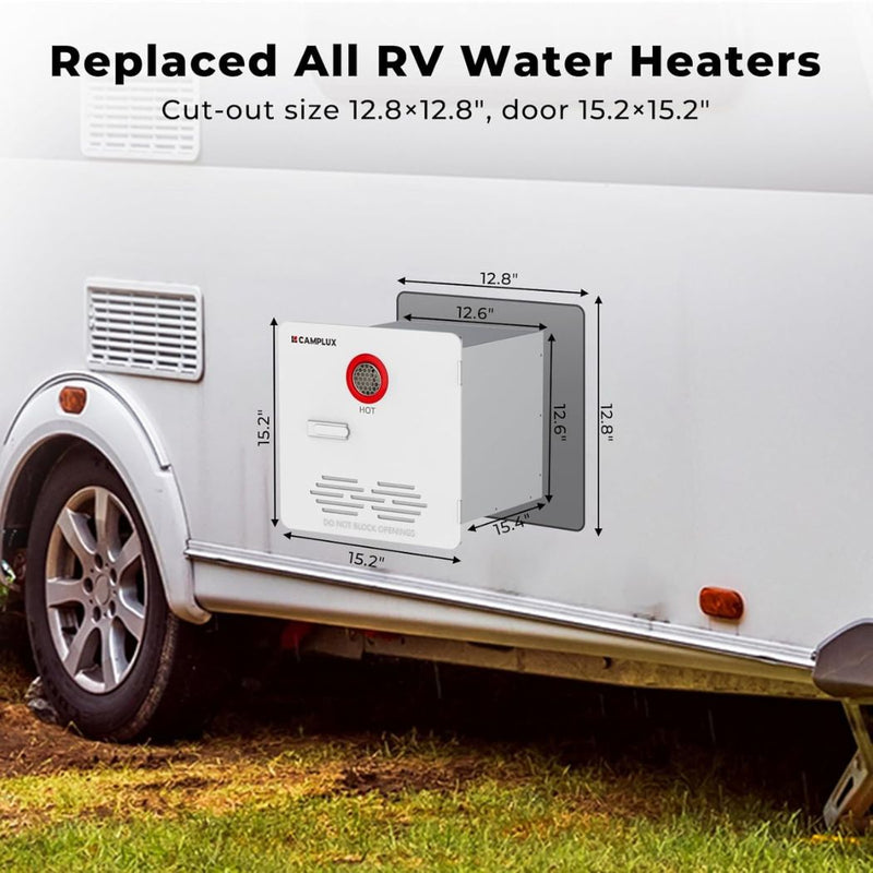 Load image into Gallery viewer, Camplux Elite 65,000 BTU RV Tankless Water Heater 2.64 GPM-White