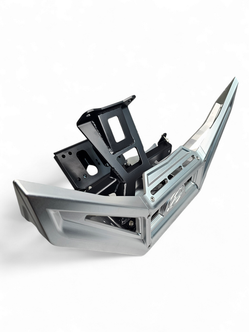 Load image into Gallery viewer, 2017 to Current Can-Am X3 Maverick Machined Billet Front Winch Bumper (Clear Anodize)
