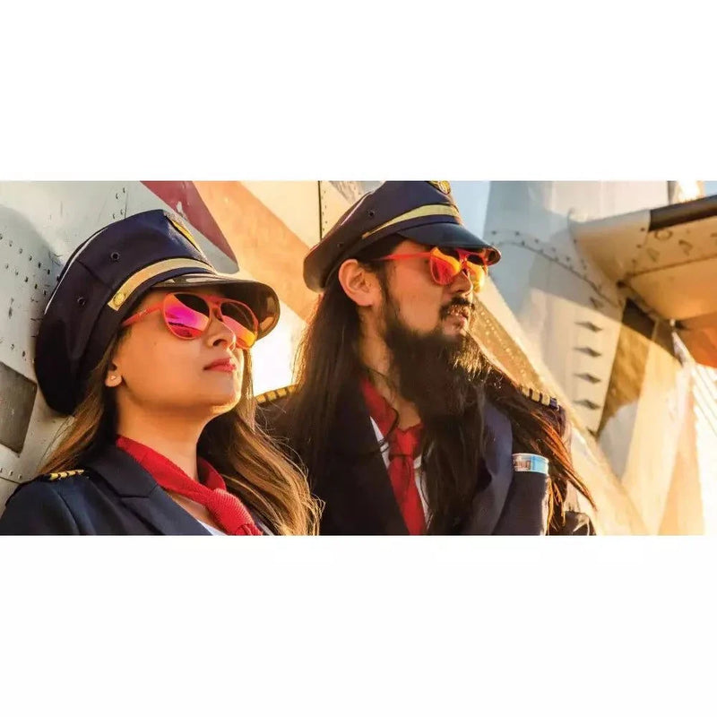 Load image into Gallery viewer, "Captain Blunt's Red-Eye" MACH G Polarized Sunglasses