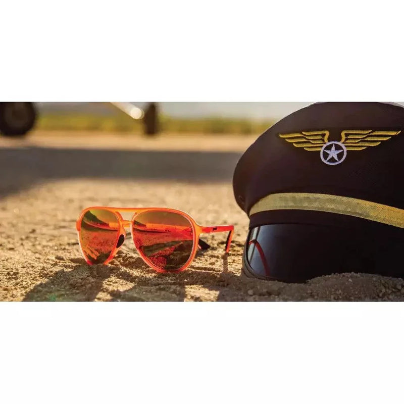 Load image into Gallery viewer, "Captain Blunt's Red-Eye" MACH G Polarized Sunglasses