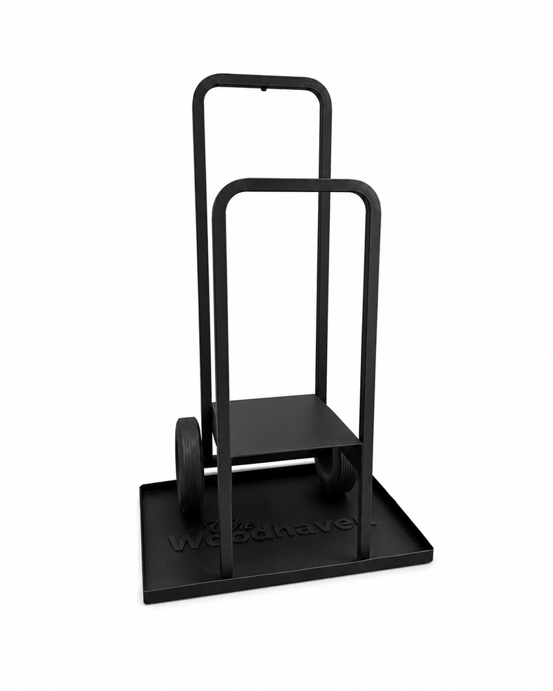 Load image into Gallery viewer, Firewood Cart 300 lb Capacity USA Made Steel Woodhaven