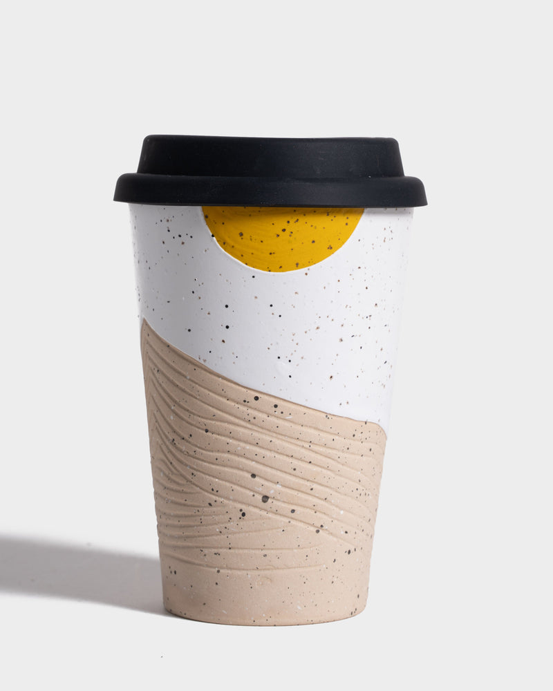 Load image into Gallery viewer, 12 oz. Stoneware Travel Mug