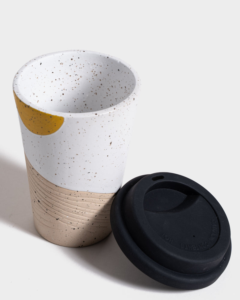 Load image into Gallery viewer, 12 oz. Stoneware Travel Mug