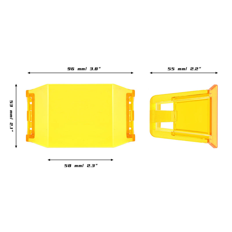 Load image into Gallery viewer, V-Max Series LED Pod Light Amber Cover Light Shield Cover