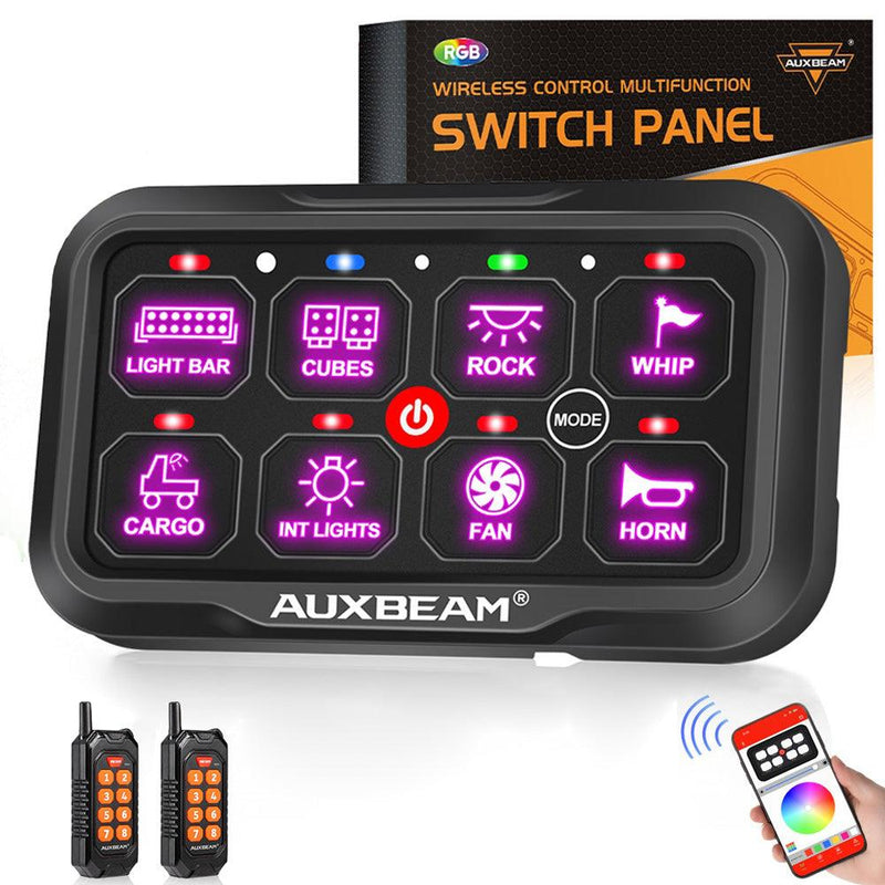 Load image into Gallery viewer, AC-800 RGB Switch Panel with APP&Remote Control, Toggle/ Momentary/ Pulsed Mode Supported