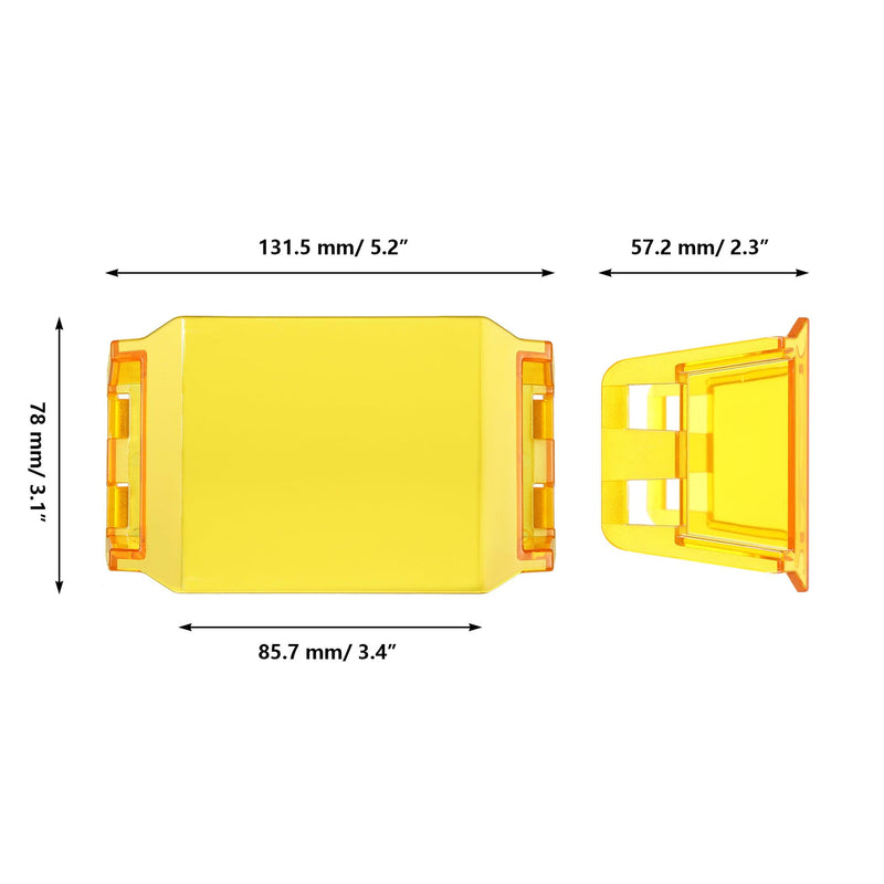 Load image into Gallery viewer, V-Max Series LED Pod Light Amber Cover Light Shield Cover