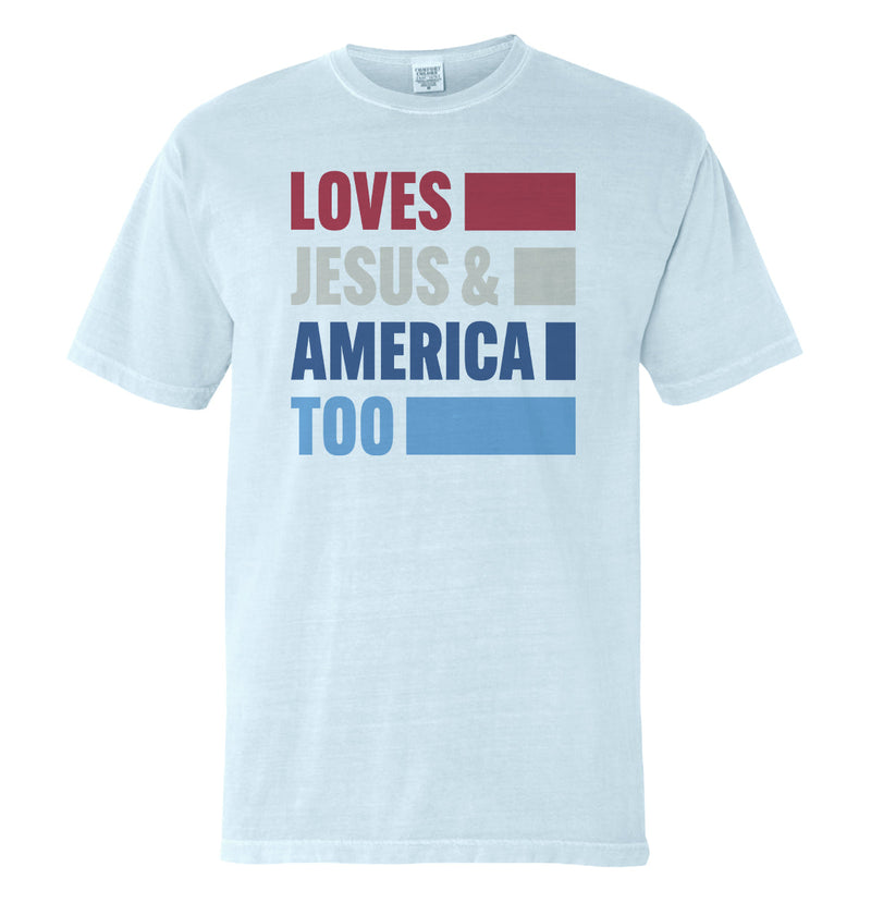 Load image into Gallery viewer, Loves Jesus & America Too Bold (Front)