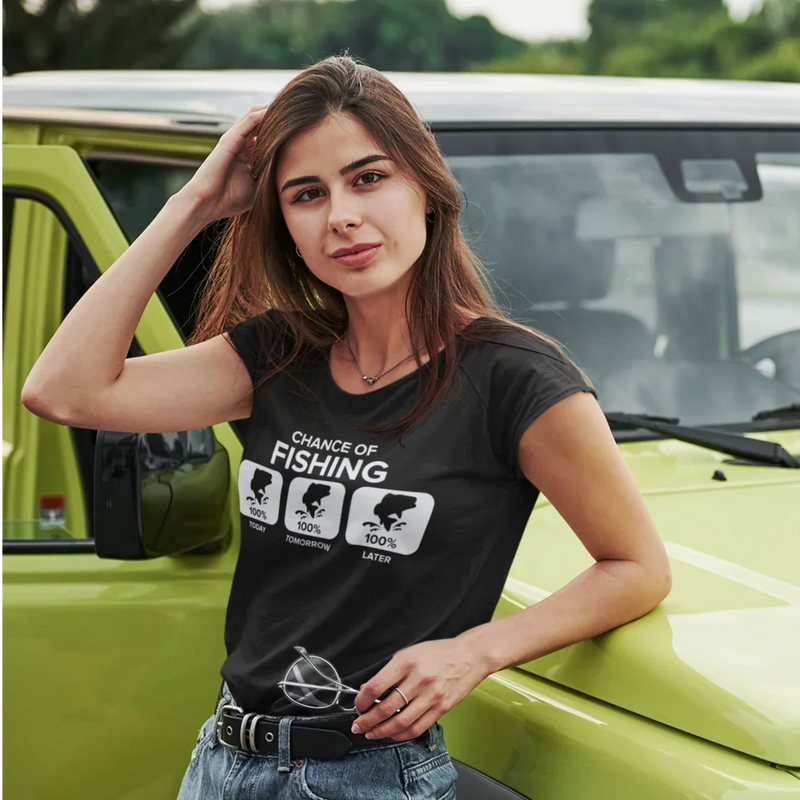 Load image into Gallery viewer, Chance of Fishing T-Shirt for Women