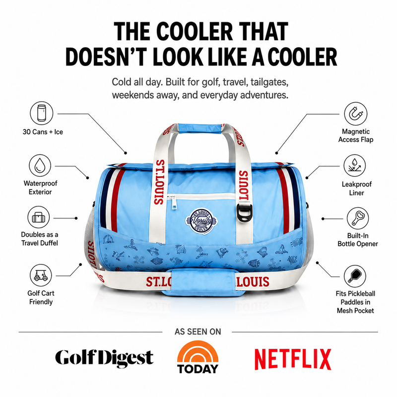 Load image into Gallery viewer, St Louis Baseball Duffel Cooler