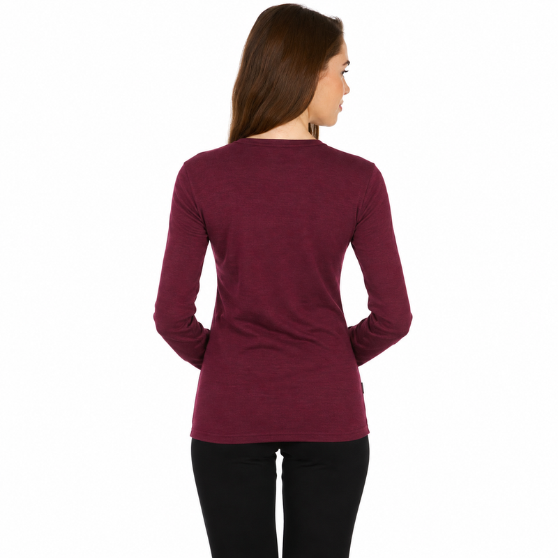 Load image into Gallery viewer, Lightweight Women's Wool Crew Top - 100% Merino Wool