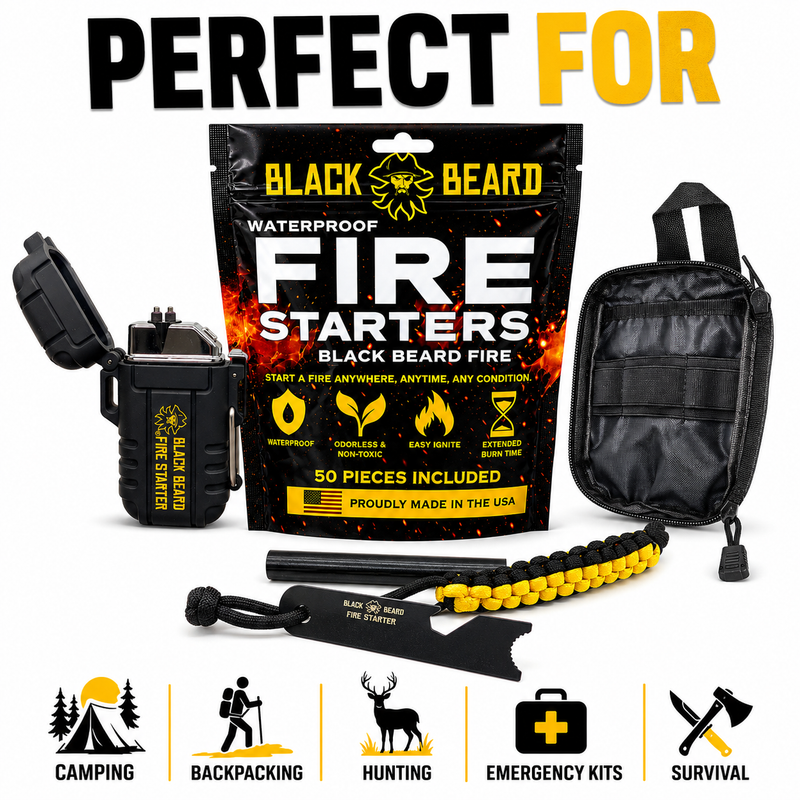Load image into Gallery viewer, Black Beard Fire Plug Kit | Fire Starter Kit