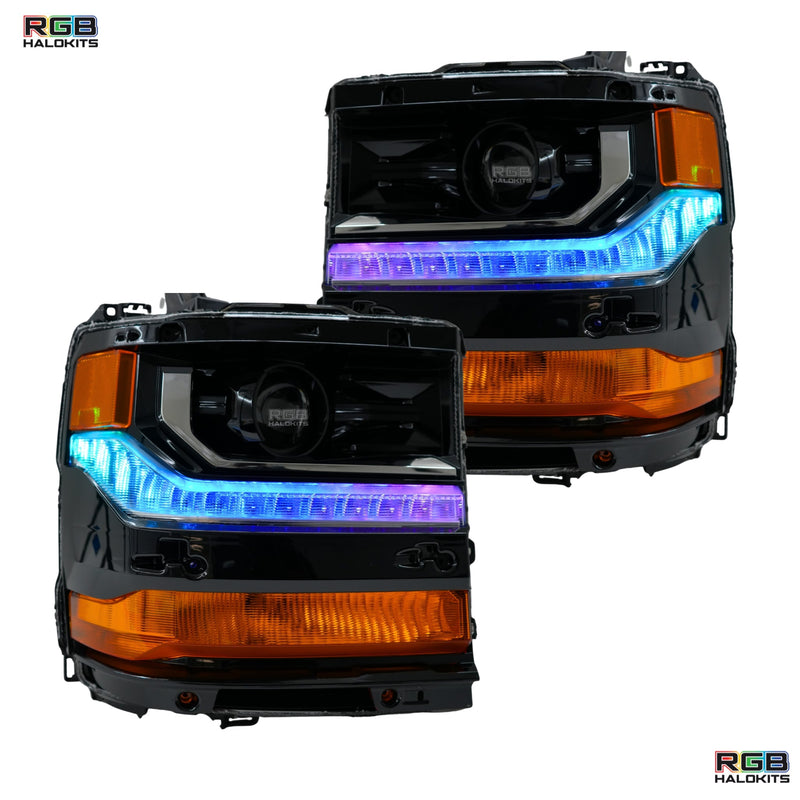 Load image into Gallery viewer, Chevrolet Silverado Multicolor Flow Series DRL Boards (2016-2018)