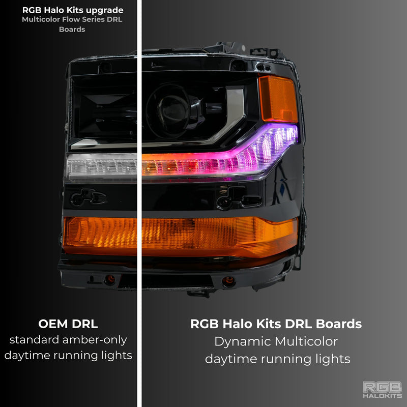 Load image into Gallery viewer, Chevrolet Silverado Multicolor Flow Series DRL Boards (2016-2018)
