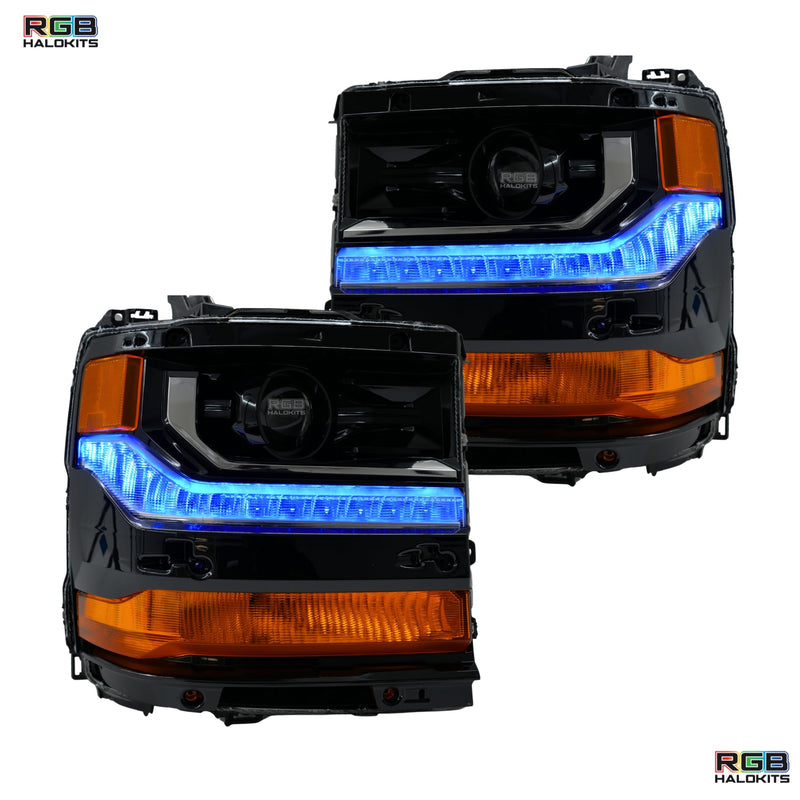 Load image into Gallery viewer, Chevrolet Silverado Multicolor Flow Series DRL Boards (2016-2018)